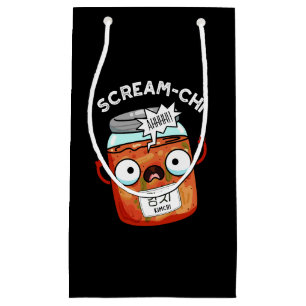 Scream chi Funny Kimchi Puns Dark BG Kleine Geschenktüte