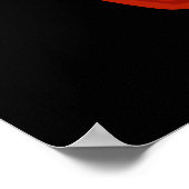 Scream chi Funny Kimchi Puns Dark BG Poster (Ecke)