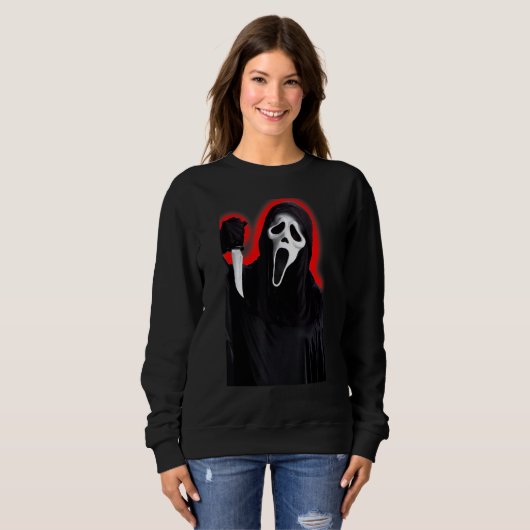 Scream Ghostface Horror Graphic Sweatshirt (Vorne ganz)