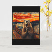 Scream Groundhog Künstlerischer Groundhog Day Lust Karte (Gelbe Blume)