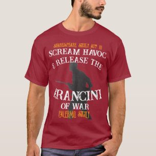 Scream Havoc Release Arancini Krieg Palermo Sizili T-Shirt