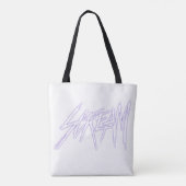 Scream Lettering Halloween Trick-oder-Leckerei Lil Tasche (Rückseite)
