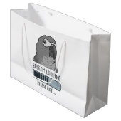 Scream Loading African grau Große Geschenktüte (Vorderseite Schrägansicht)