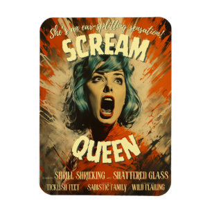 Scream-Queen-Filmplakat Magnet