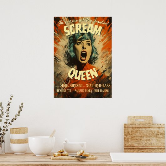 Scream Queen Movie Poster (Küche)