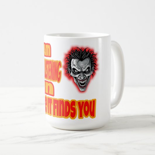 Scream & Run Kaffeetasse (VorderseiteRechts)