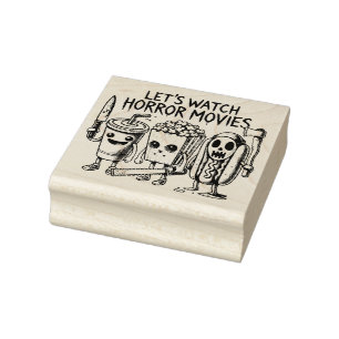Scream Snacks & Silver Screens Gummistempel