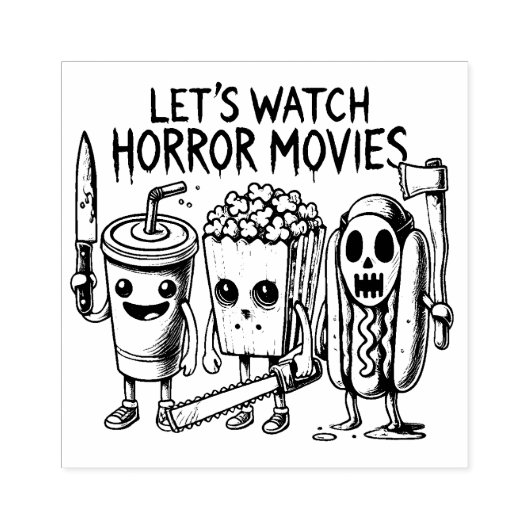 Scream Snacks & Silver Screens Gummistempel (Prägung)