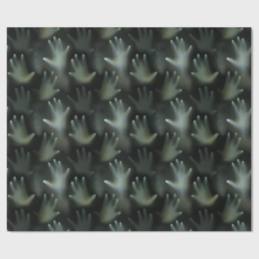 Screamer Spuk verlorene Soule Gothic Hands Gesicht Geschenkpapier (Flach)