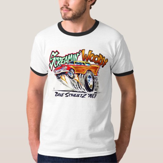 Screamin' Woody Ringer Shirt (Vorderseite)