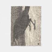 Screaming Crow (von Jan Mankes) Fleecedecke (Vorderseite)