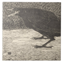 Screaming Crow (von Jan Mankes) Fliese