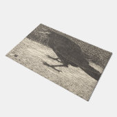 Screaming Crow (von Jan Mankes) Fußmatte (Schrägansicht)