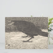 Screaming Crow (von Jan Mankes) Karte (Stehend Vorderseite)