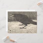 Screaming Crow (von Jan Mankes) Karte (Vorderseite/Rückseite Beispiel)
