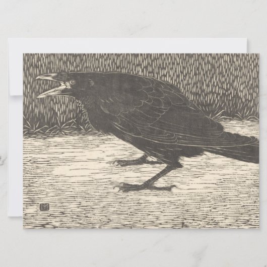 Screaming Crow (von Jan Mankes) Karte (Vorderseite)