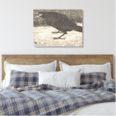 Screaming Crow (von Jan Mankes) Leinwanddruck (Insitu (Schlafzimmer))