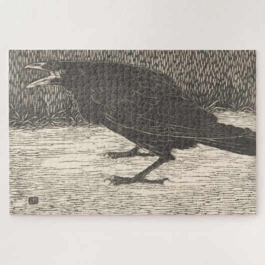 Screaming Crow (von Jan Mankes) Puzzle (Horizontal)