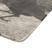 Screaming Crow (von Jan Mankes) Schneidebrett (Ecke)