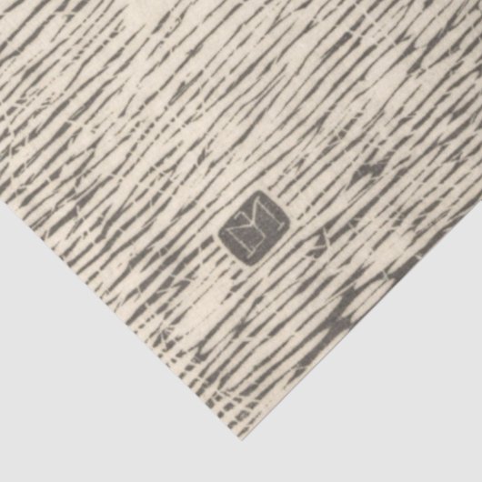 Screaming Crow (von Jan Mankes) Seidenpapier (Ausschnitt)