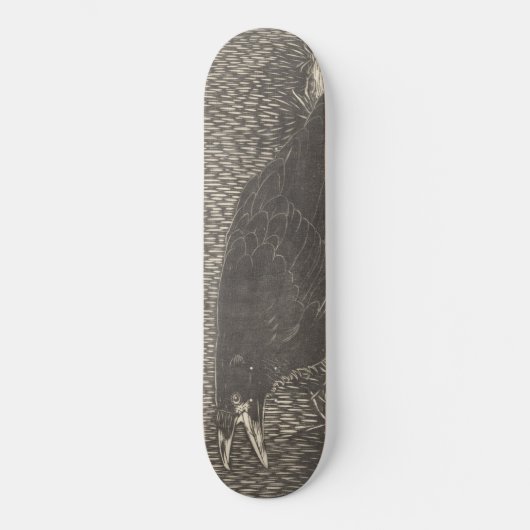 Screaming Crow (von Jan Mankes) Skateboard (Vorderseite)