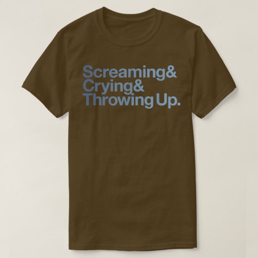 Screaming Crying Throwing Up Funny Meme Ampersand T-Shirt (Design vorne)