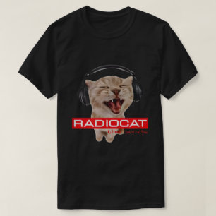 Screaming DJ Cat Meme Kopfhörer Musikliebhaber Kun T-Shirt