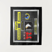 "Screaming Eagles" 101. Im Flugzeug Division Wandteppich (Vorderseite)