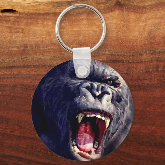 Screaming Gorilla Schlüsselanhänger (Vorderseite)