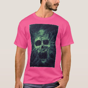 Screaming Green Skull Familie T-Shirt