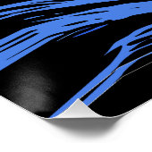 Screaming Hell Skull Pop Art Hooded Horror Poster (Ecke)