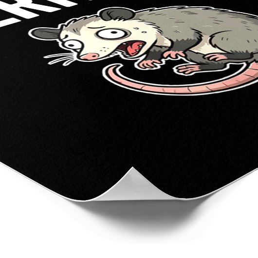 Screaming Internally Funny Ossum Anxiety Meme Poster (Ecke)