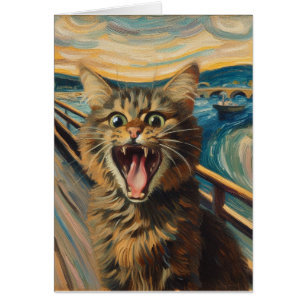 Screaming Kitty Fine Art Parodie für alle Anlässe