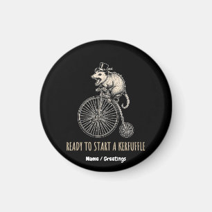 Screaming Opossum Kerfuffle Vintage Fahrrad Magnet