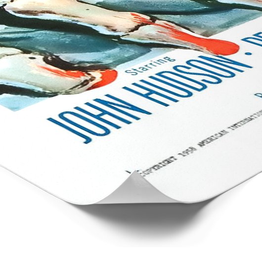 Screaming Skull - Klassischer Horror Poster (Ecke)