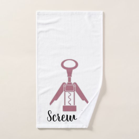 "Scree it" Weinöffnung Küche Handtuch (Handtuch)