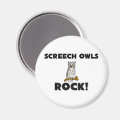 Screech Owls Rock Magnet (Vorderseite/Rückseite)
