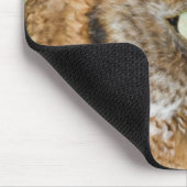 Screech-Uhulportrait Mousepad (Ecke)