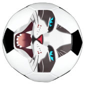 Screeching Blue Mit Augen Cat Fußball (Gedreht)