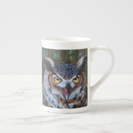 Screeching Owl Latte mok Porzellantasse