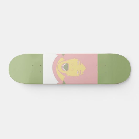 Screeming Afro Skateboard (Horizontal)