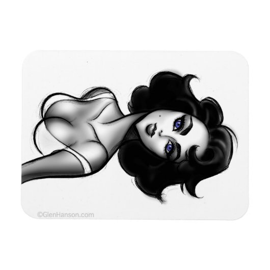 "Screen Goddess" Premium Flexi Magnet von Glen Han (Horizontal)