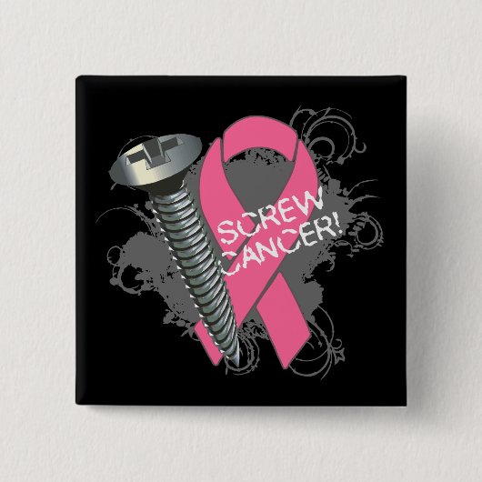 ScreenCancer - Brustkrebs Button (Vorderseite)