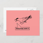 Screening Bird Vielen Dank Postcard Postkarte (Vorne/Hinten)