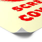 Screening Blood Dirt Bike Motocross Print Poster (Ecke)