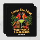 Screening Der Limone Polly Will eine Margarita Fun Einladung (Vorne/Hinten)