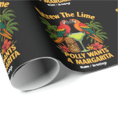 Screening Der Limone Polly Will eine Margarita Fun Geschenkpapier (Rolleneckpunkt)