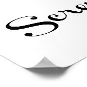 Screening Es Vintage Weinkrautkunst drucken Poster (Ecke)