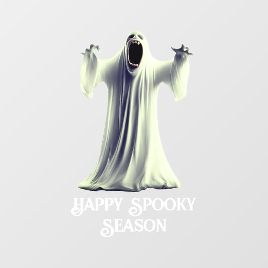 Screening-Ghost Fensteraufkleber (Blatt)