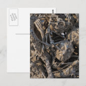 Screening Heads Macabre Sequin Art, White Temple Postkarte (Vorne/Hinten)